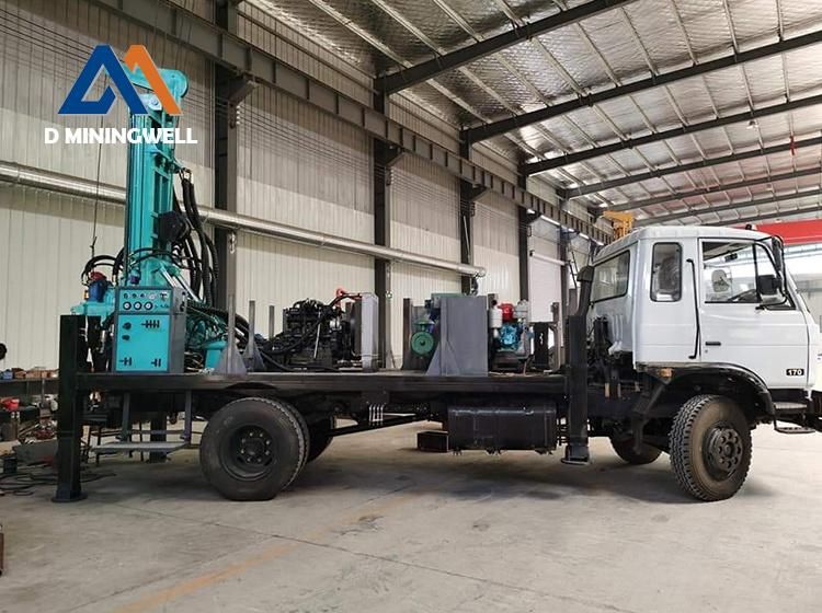 600 Meters DTH and Reverse Circulation Water Drilling Rig Truck Mounted Borehole Drilling Rig