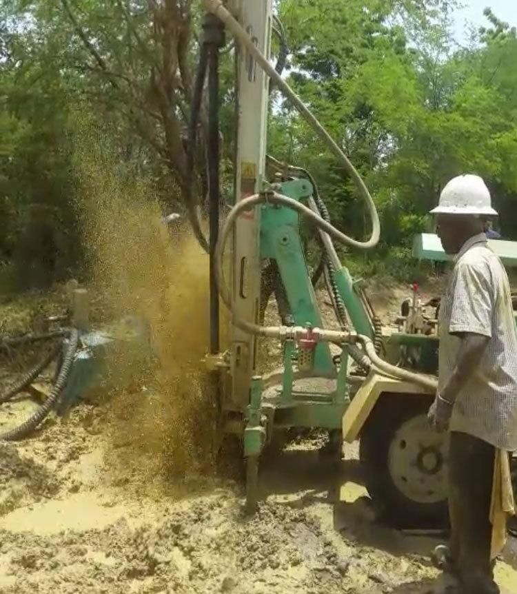 DTH Trailer Drill Rig for Water Well Drilling