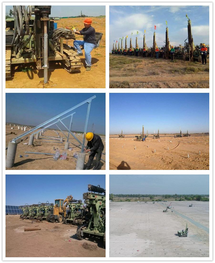 Photovoltaic Solar Spiral Pile Rig/Photovolataic Pile Driver/Mini Mobile Pile Drilling Rig