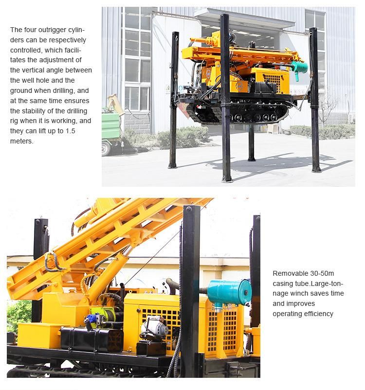 600m Crawler Type Borehole Water Well Drilling Rig