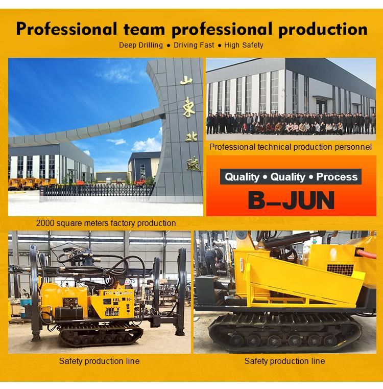 Pneumatic Water Well Drilling Machine 200m Small Small Water Well Drilling Rig Machine