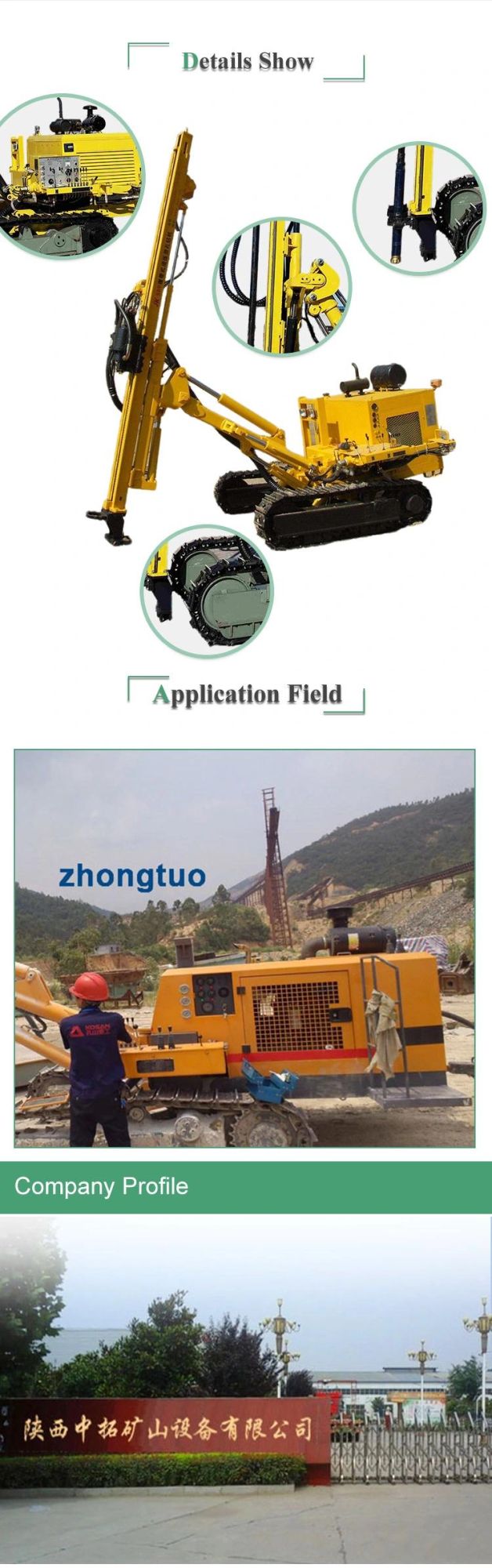 Strong Recommend DTH Drilling Rig for Sale, Dfq-200 Crawler Hydraulic Used DTH Drilling Rig