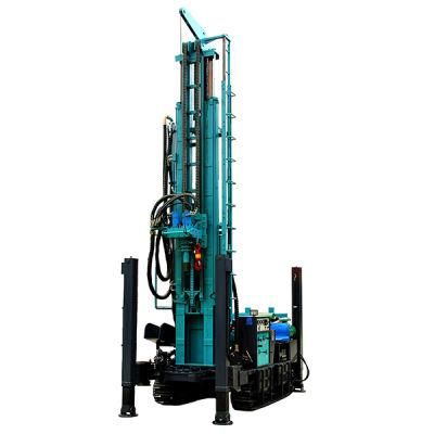 Hydraulic Crawler 380 300m Borehole Multifunction with Air Compressor Mud Pump Water Well Drilling Rig Machine