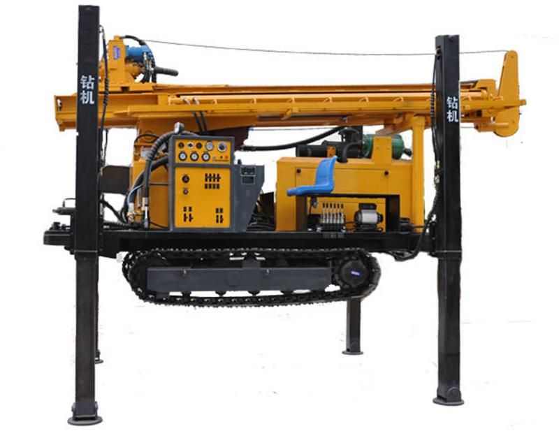 Track-Mounted Water Well Drilling Rig Deep Ground Crawler Drilling Rig Machine Portable Water Well Drilling Rigs for Soil Test