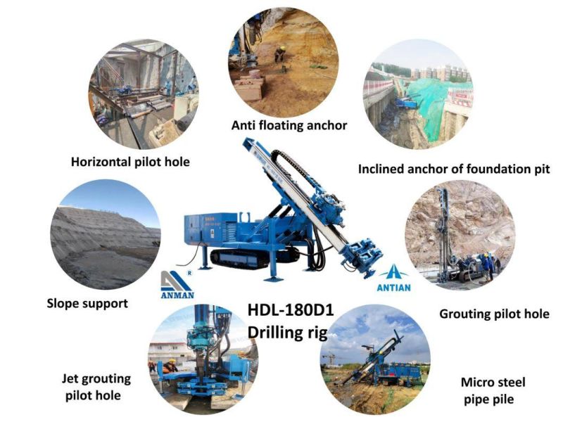 Hdl-180d1 Grouting Pilot Hole Drilling Rig Equipment