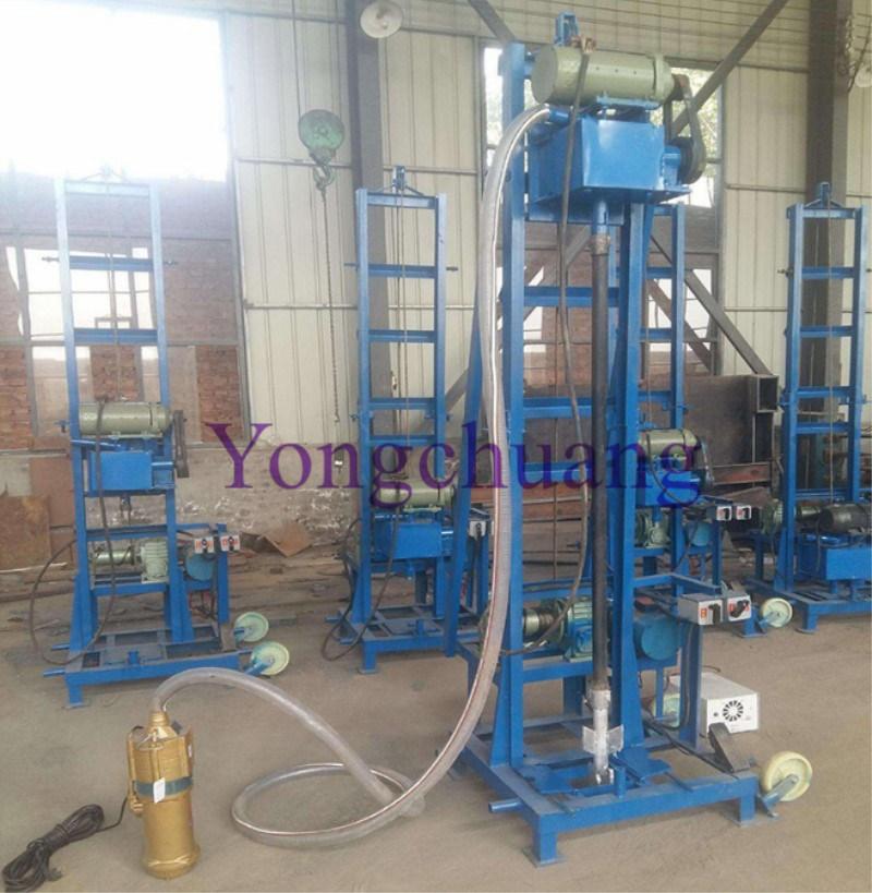 Water Well Drilling Rig Including High Pressure Water Pump