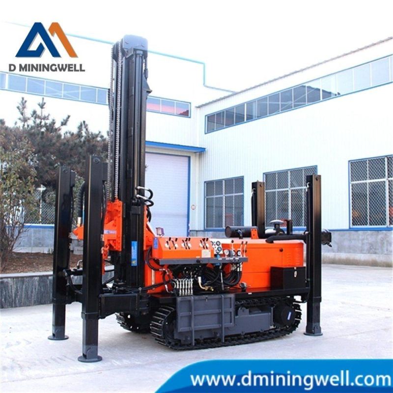 Dminingwell Steel Crawler Water Well Drilling Rigs Machine 180m Depth Undergroud Borehole Drilling Rig