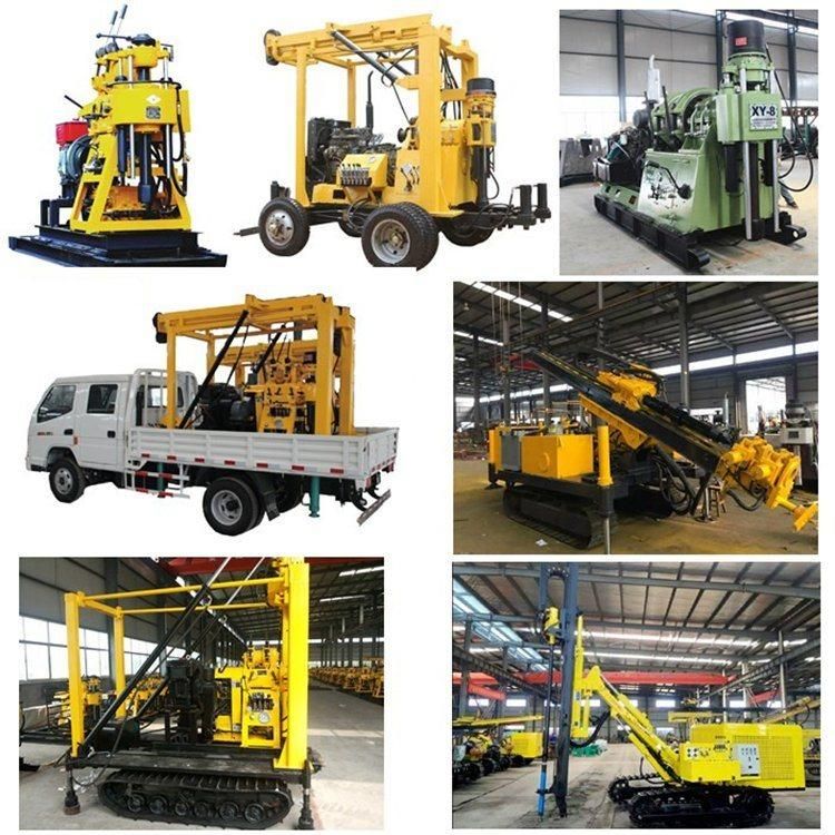 80m-200m Portable Diesel Water Well Drilling Rig
