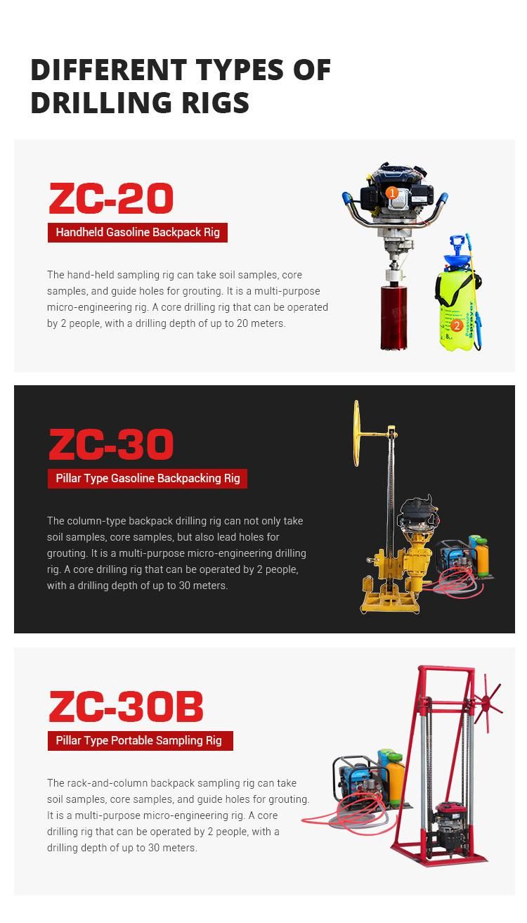 Handheld Geological Exploration Sampling Rig Mountain Coring Sampling Rig Mountain Sampling Rig