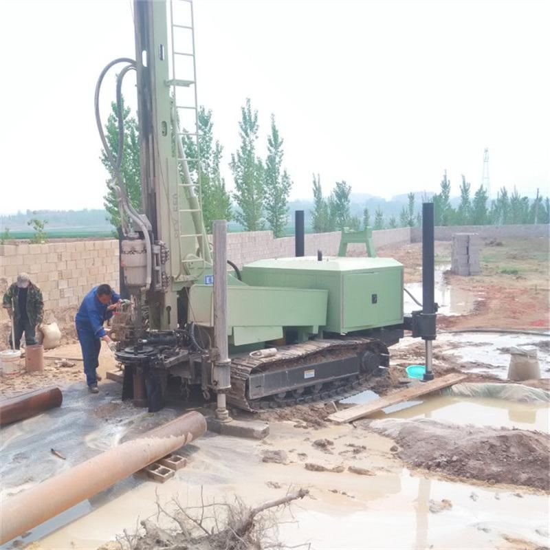 700m Deep Crawler Mounted Water Borewell Drilling Rig