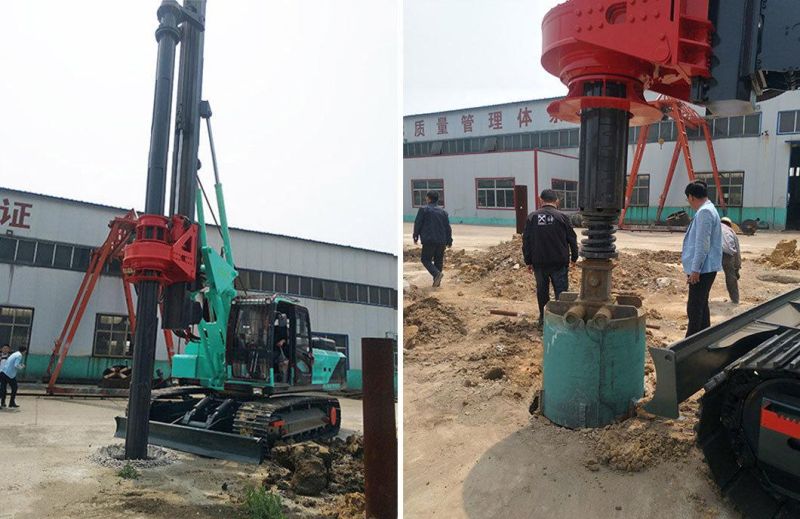 Hf30+ 30m Hydraulic Bored Auger Pile Driver Rotary Foundation Construction Drill Engineering Mine Drilling Rig