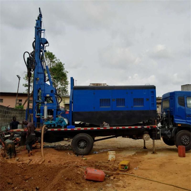 Depth 300m Truck Mounted Water Well Rotary Drilling Rig