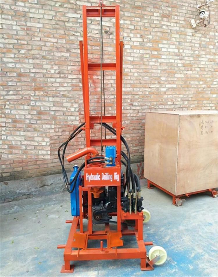 100m Small Portable Diesel Water Well Drilling Rig