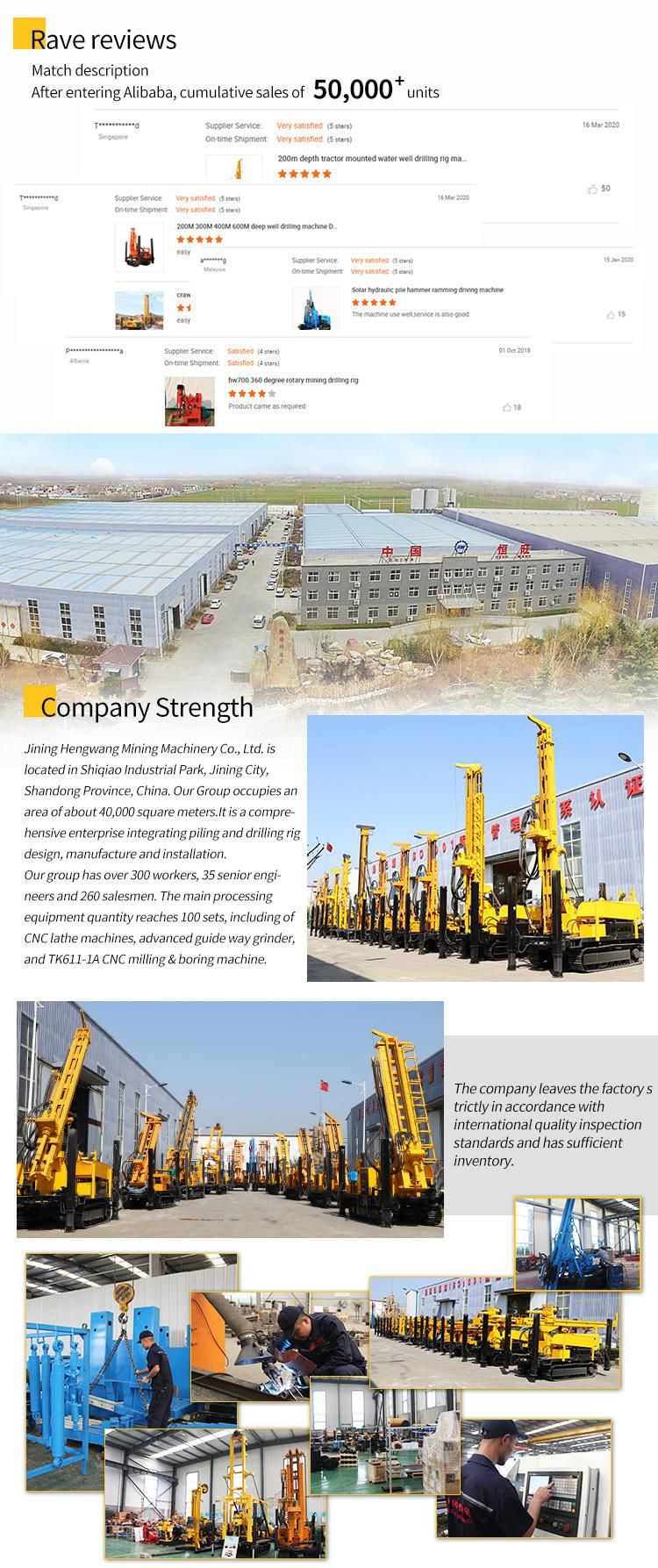 421t Mining Hydraulic Crawler Rock Quarry Gold Mine Blasting Hole Drilling Rig
