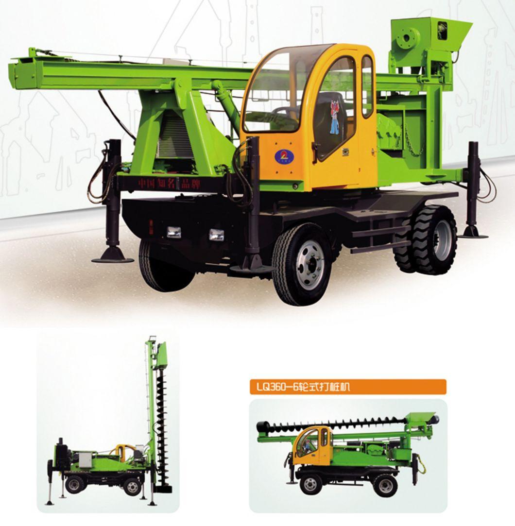 Factory Manufacturer Wheeled 360-6 Hydraulic Rotary Drilling Rig Pile Driver