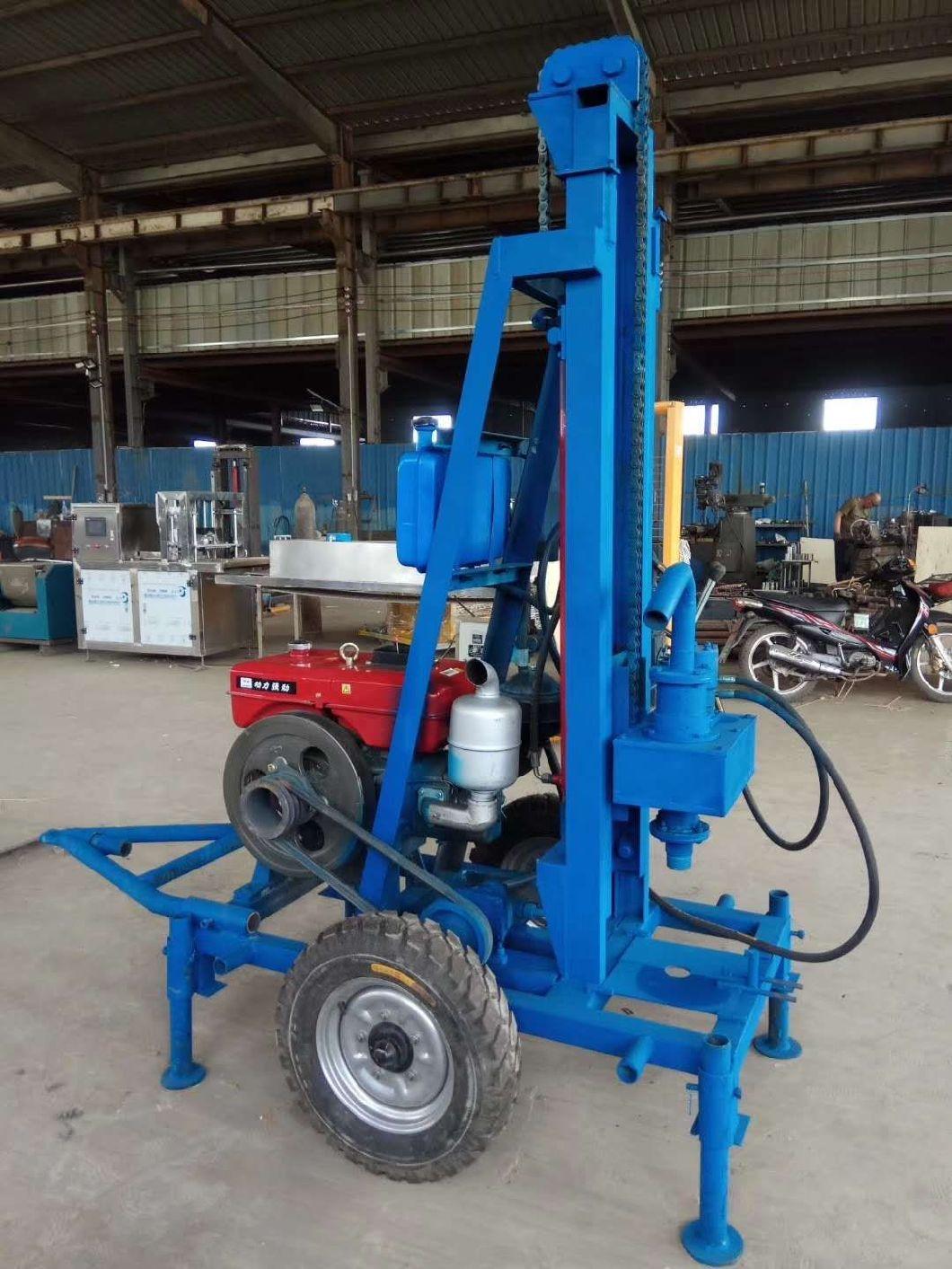Portable Hydraulic Trailer Truck Mounted Drilling Rig 300m 500m 600m Deep Water Well Drilling Machine