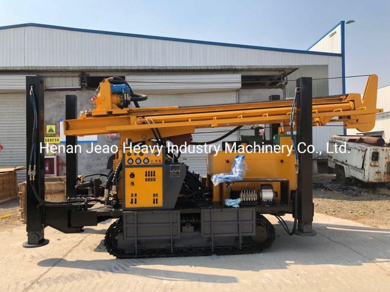 350m Depth Hydraulic Pneumatic Crawler DTH Water Well Drilling Rig