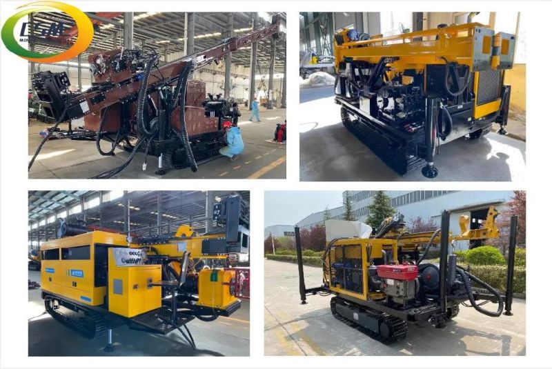 Factory Wholesale 1000m Borehole Crawler Hydraulic Drilling Machine by Diesel Engine