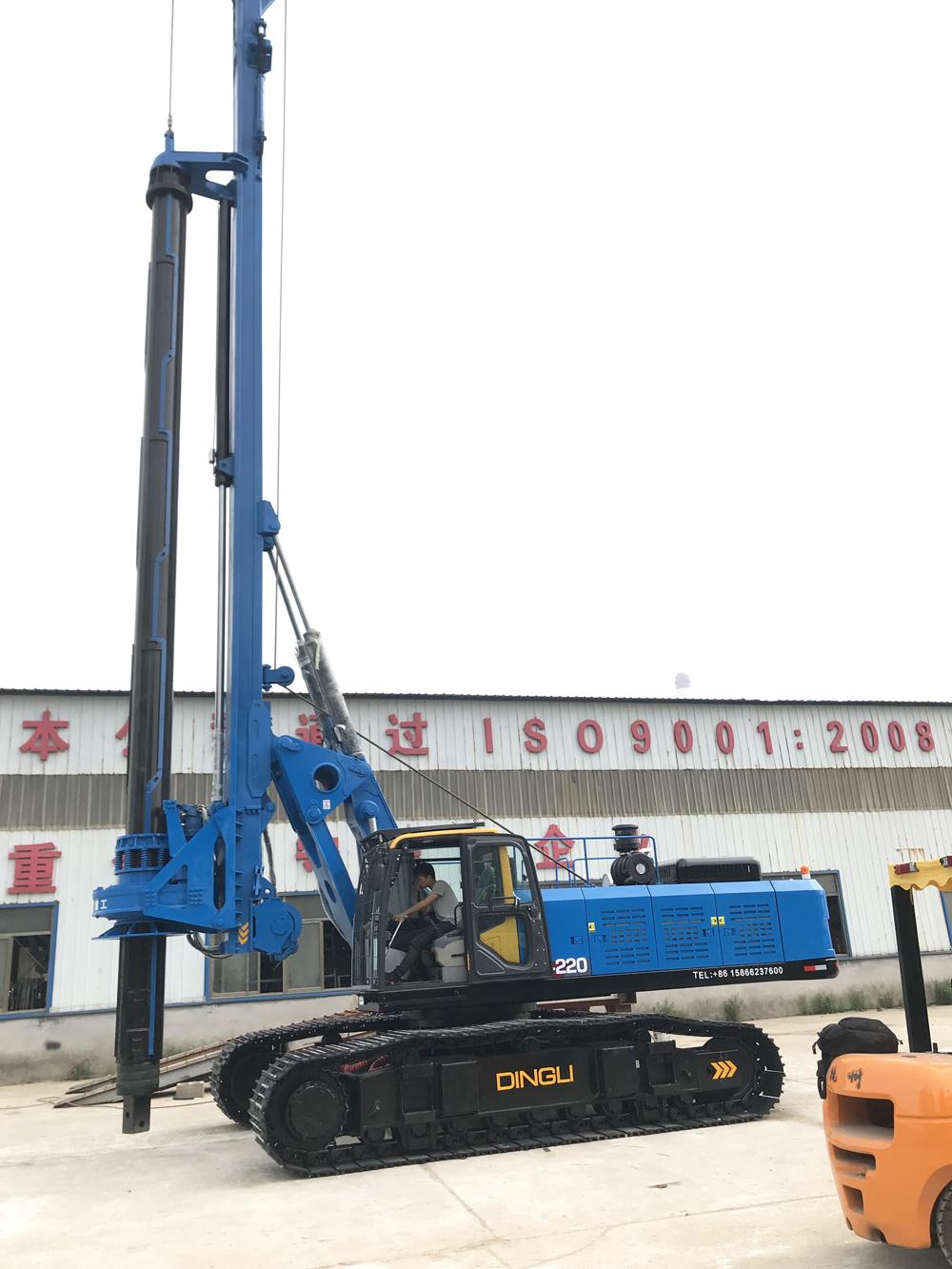 Crawler Hydraulic Rock Drill Rig for Pile Foundation Dr-220