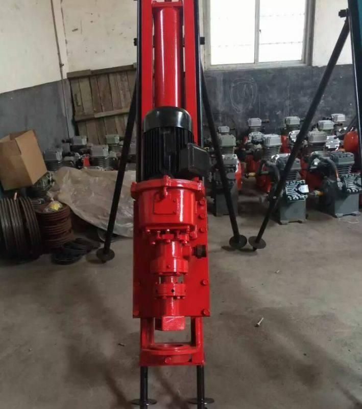 Portable Pneumatic DTH Drilling Rig for Hard Rocks or Earth 20-30m