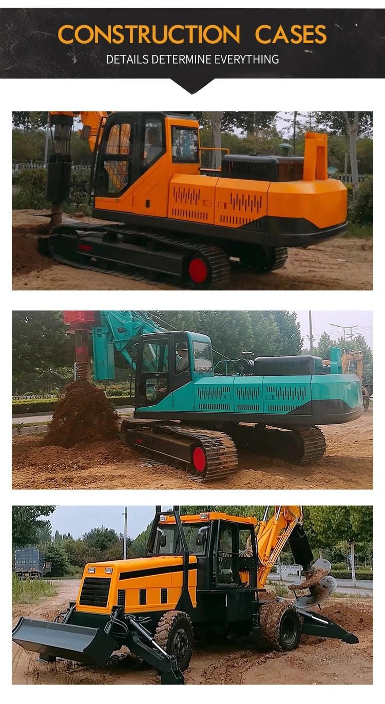 Hydraulic Excavator Rotary Drillling Machine