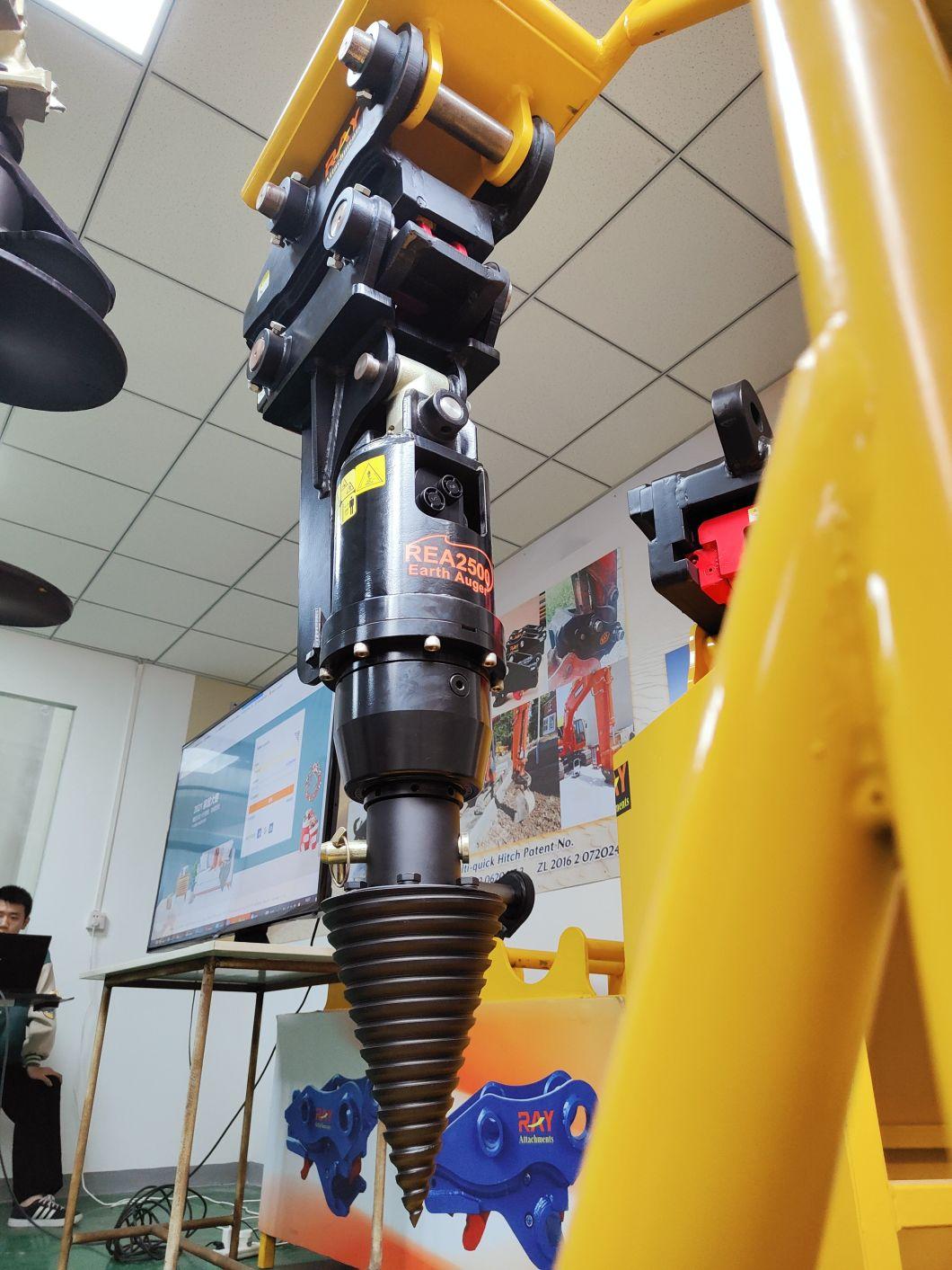 Factory Wholesale Hard Frozen Soil Hydraulic Post Hole Digger Machine for Skid Steer Loader