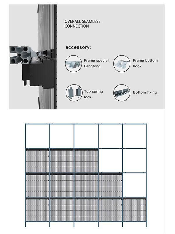 P6.94*13.88mm Outdoor SMD High Transparency and High Brightness LED Mesh Screen LED Grille Screen Display