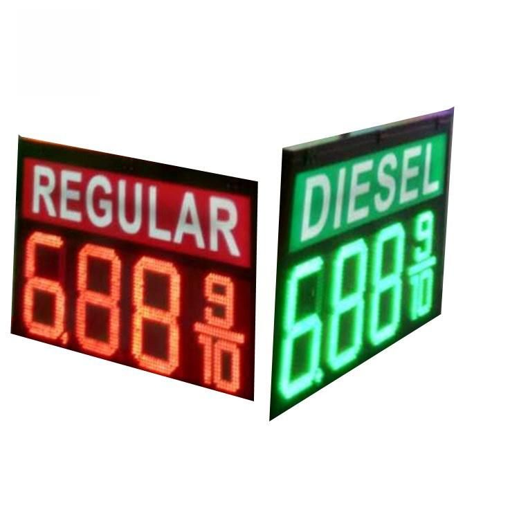 LED Digital Gas Station Fuel Price Sign Display Screen Billboard