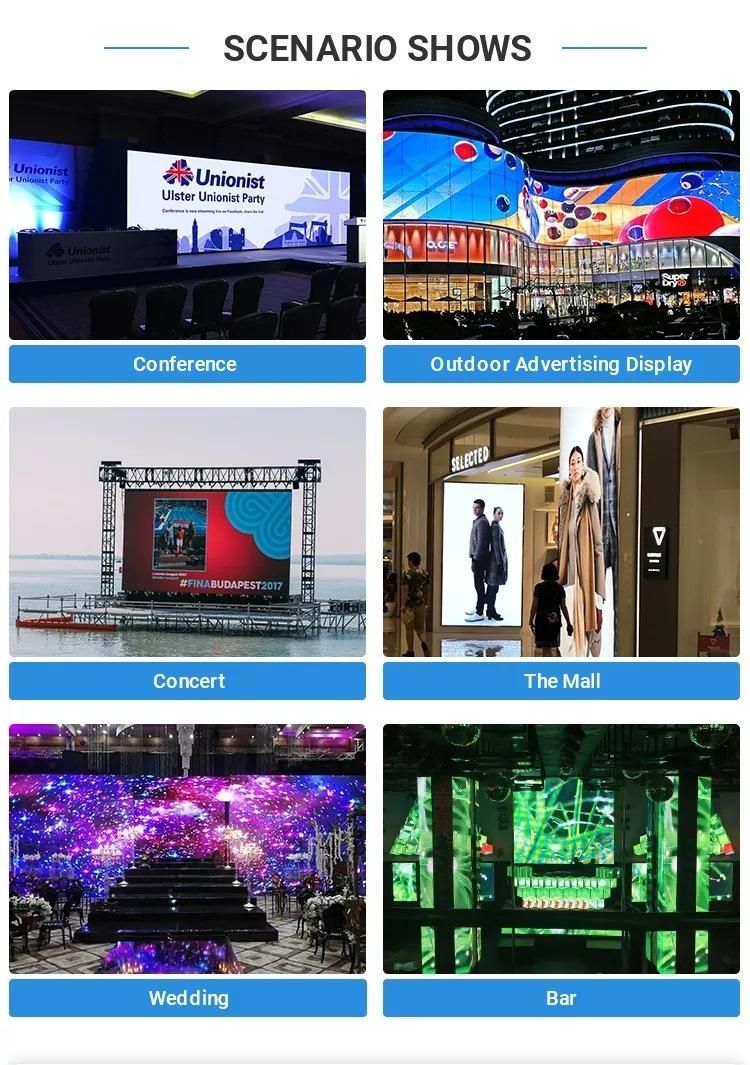 ETL Approved 1r, 1g, 1b Fws Die-Casting Aluminum Case LED Video Wall Display