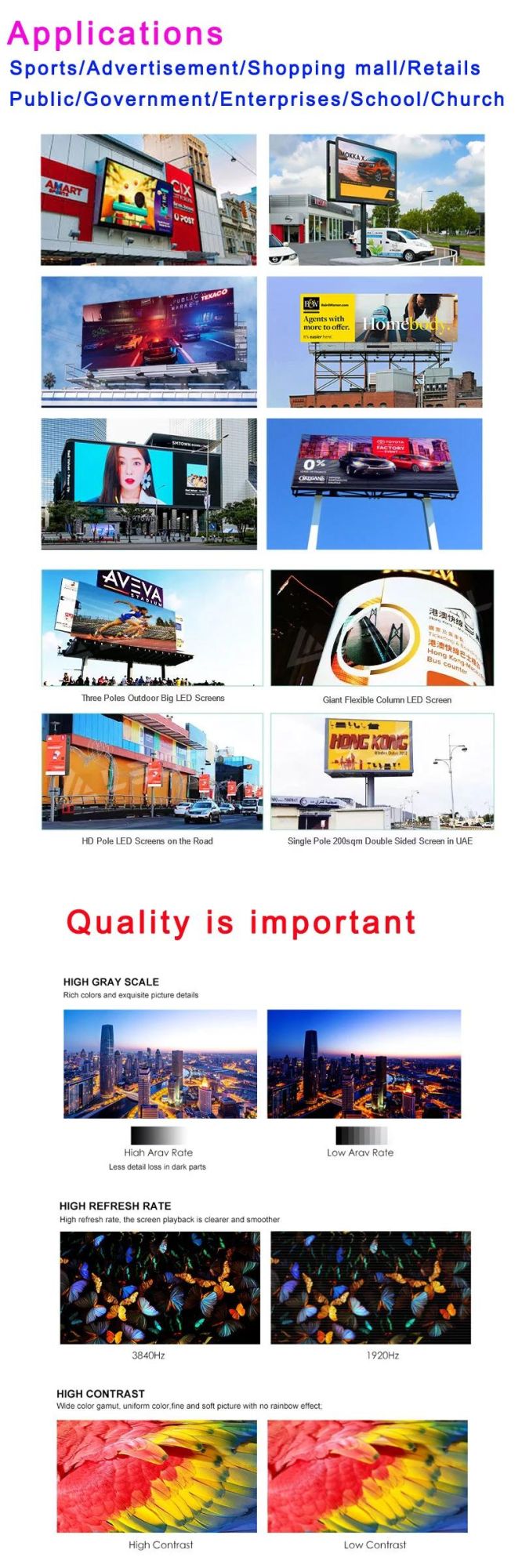 P4 P5 Outdoor Full Color LED Display Panel Advertising Billboard Screen