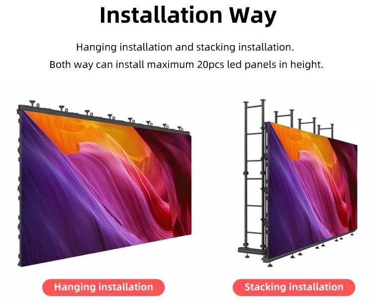 pH2.976 Fully Hard-Connected LED Display Outdoor HD Rental Full-Color High-Performance Stage Screen