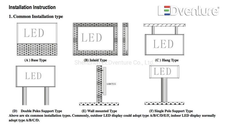 Outdoor Front Service Ultra Light Aluminum LED Screen