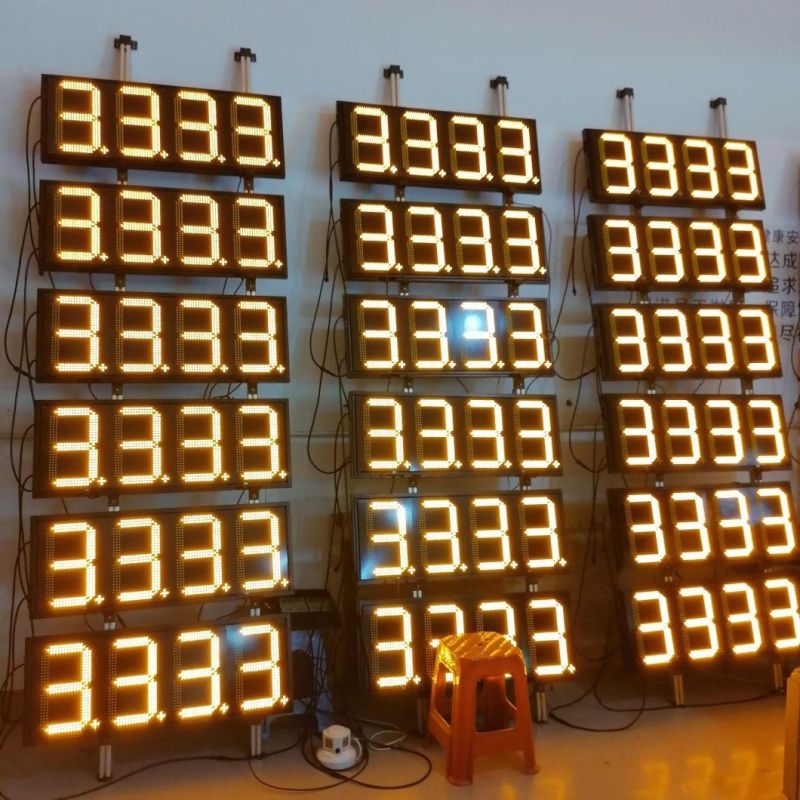 Outdoor LED Gas Price Digital Sign LED Gas Station Price Display