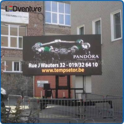 Full Color P4.81 Outdoor Advertising LED Billboard with Moving Truss