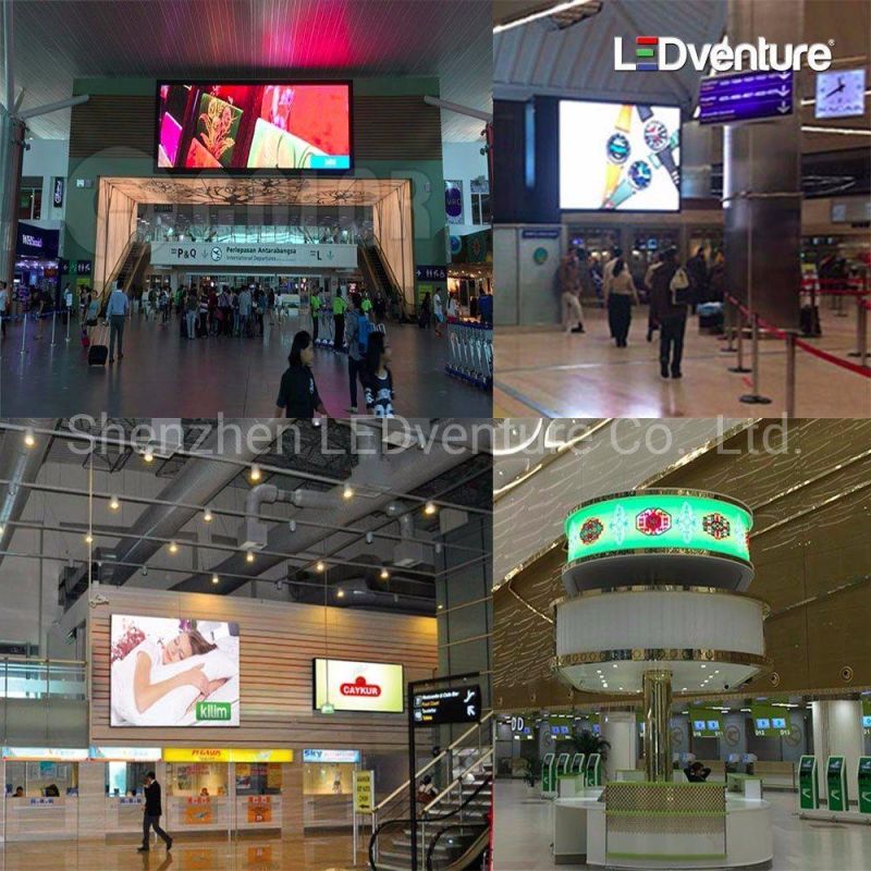 P3.91 500X500mm Indoor Advertising Full Color LED Display Screen Panel