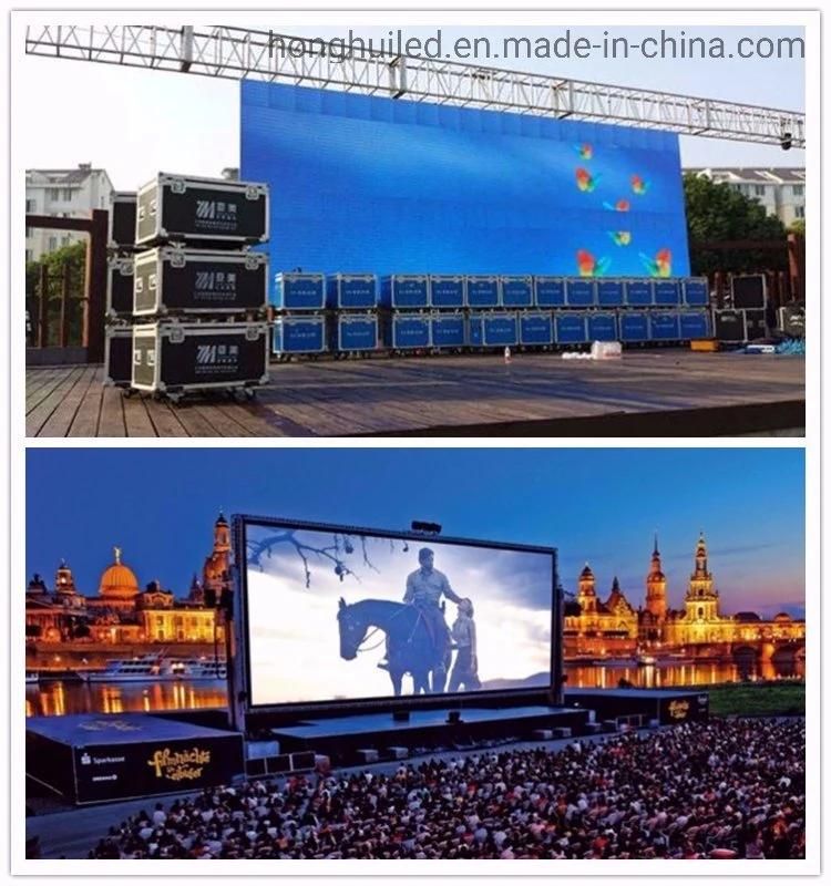 HD IP65/IP54 P4 Rental Outdoor LED Display with Video Wall