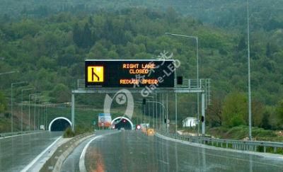 Glare-LED P20 Fullcolor Highway Gantry Variable Message Signs LED Display Board