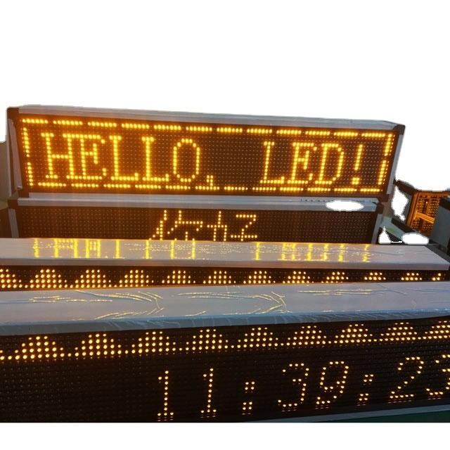 P10 DIP Yellow Message Digital Billboard LED Display Sign for Parking Lot