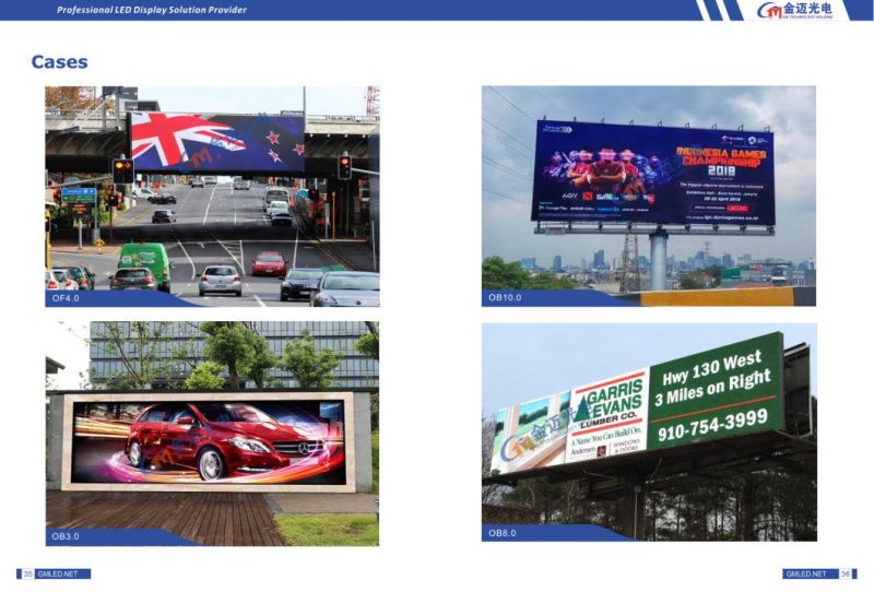 P6 Panel Advertising Billboards Video Wall Outdoor LED Display Screens