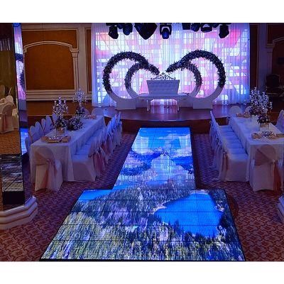 DJ Events Night Club Wedding LED Dancing Floor Indoor Outdoor Indoor Portable Interactive Dance Floor LED Display