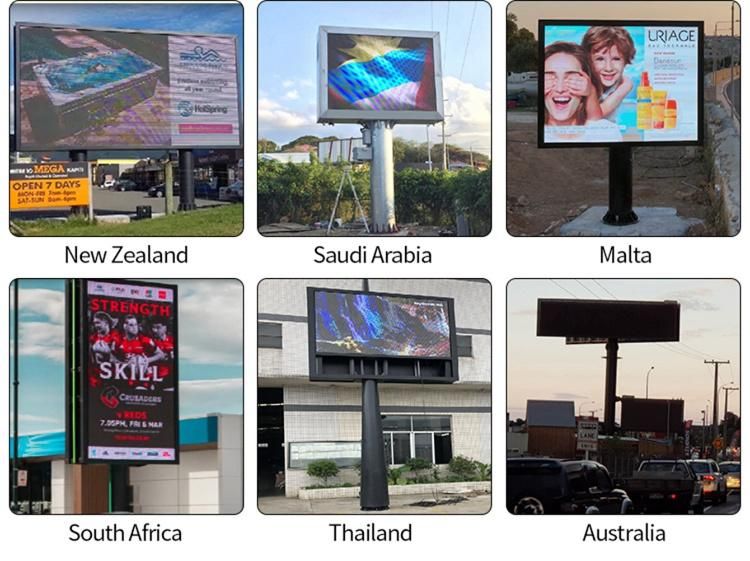 Waterproof IP65 High Brightness Advertising Outdoor P8 LED Display Digital Billboard