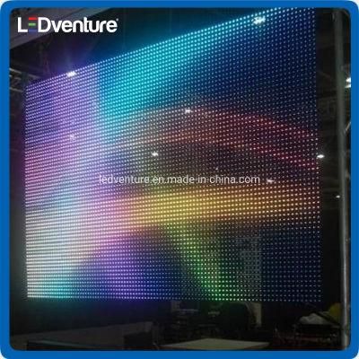 High Transparent Indoor Outdoor LED Curtain Screen