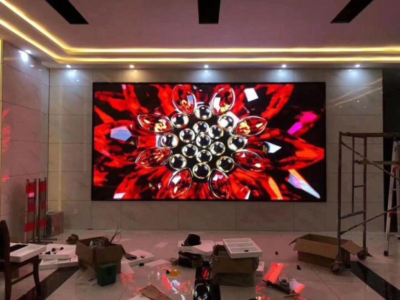 Indoor HD P1.875 Pixel Pitch 480X540mm Cabinet LED TV Screen with Installtion Frame