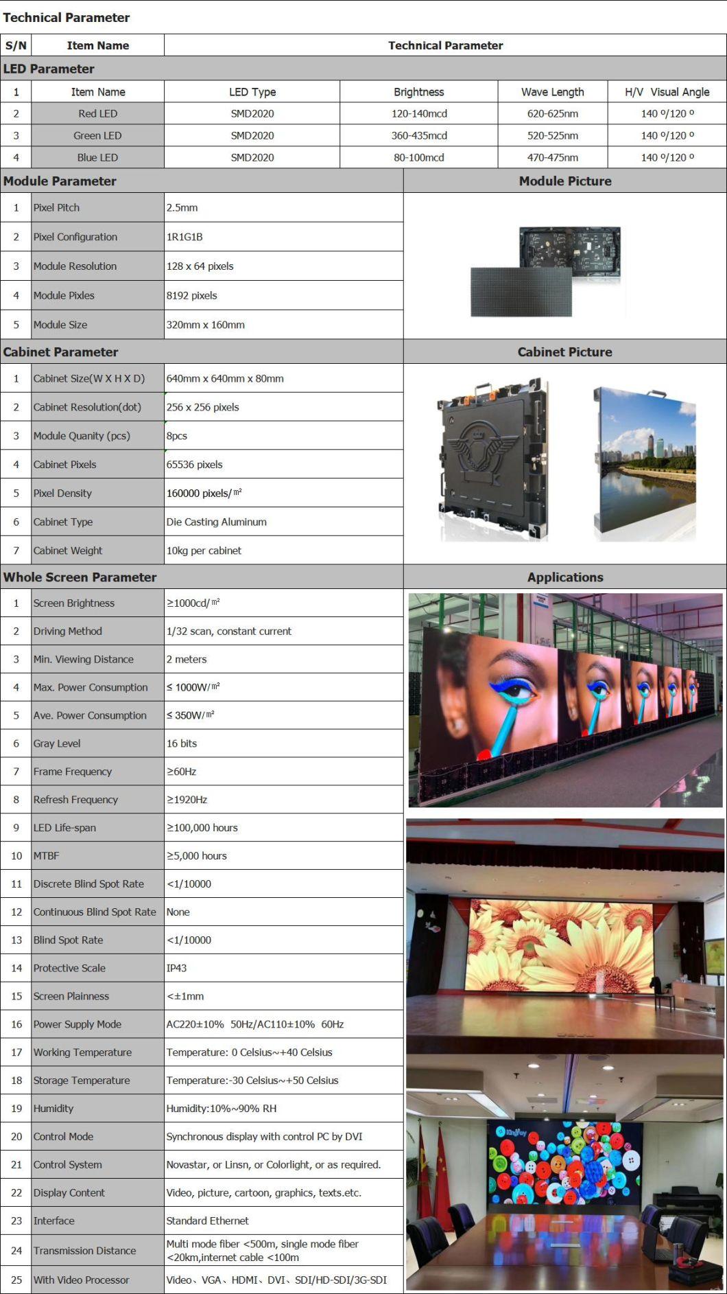 2021 New Arrival LED Display Full Color TV Panel P2 P2.5 P3 Video Wall LED Screens