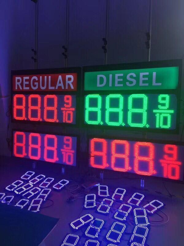 Durable Senior Practical 12inch LED Gas Price Display for Advertisement