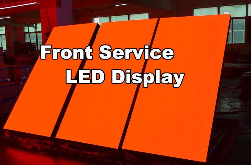 750X750mm P3.91 Outdoor LED Display Flip up Front Service Screen