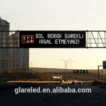 Traffic Road Sign Variable Message Sign P20 LED Display with En12966 Standard Traffic Sign Board