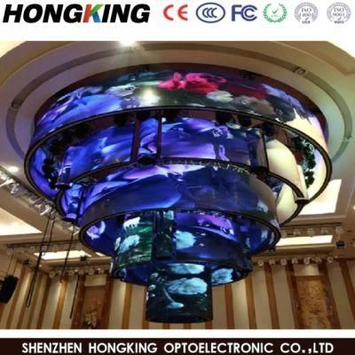 Full Color Indoor P5 LED Module Soft Flexible LED Advertising Display