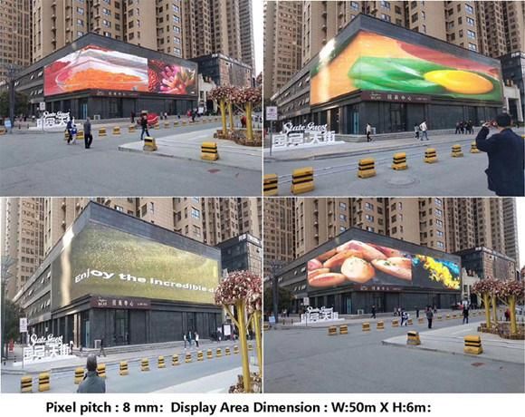 Outdoor Full Color 960X960mm Cabinet LED Advertising Billboard P10 Pixel Pitch