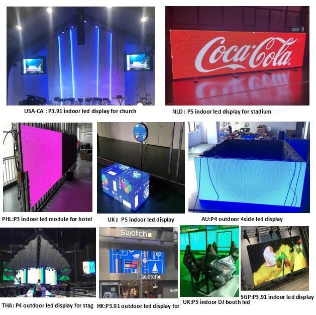 P4 512mm*512mm LED Rental Cabinet Indoor LED Display for Stage Background